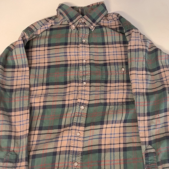 Pendleton Tops - Pendleton Trendy Fall Green Plaid Flannel Shirt